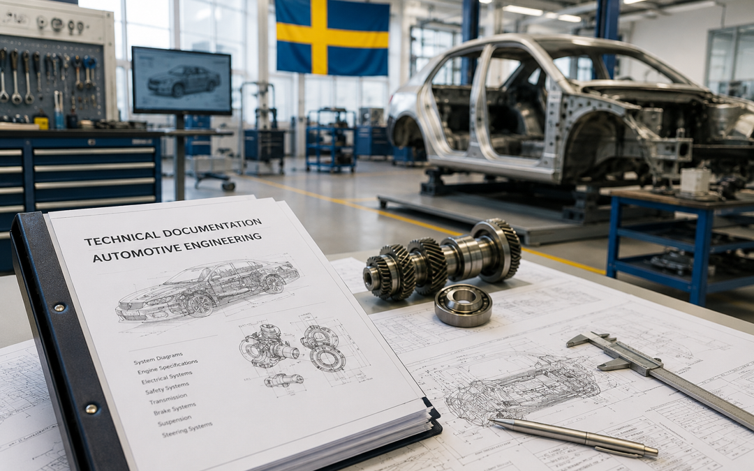 Tradução Técnica de Documentos de Engenharia Automotiva Para Trabalhar na Suécia